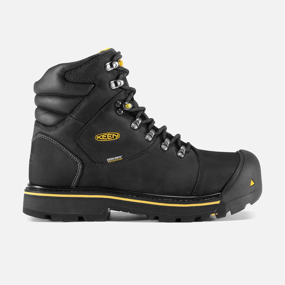 Keen Laarzen Heren Zwart - Milwaukee Waterproof (Steel Toe) - 78456-BUMP